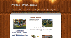 Desktop Screenshot of pineridgeretreat.com